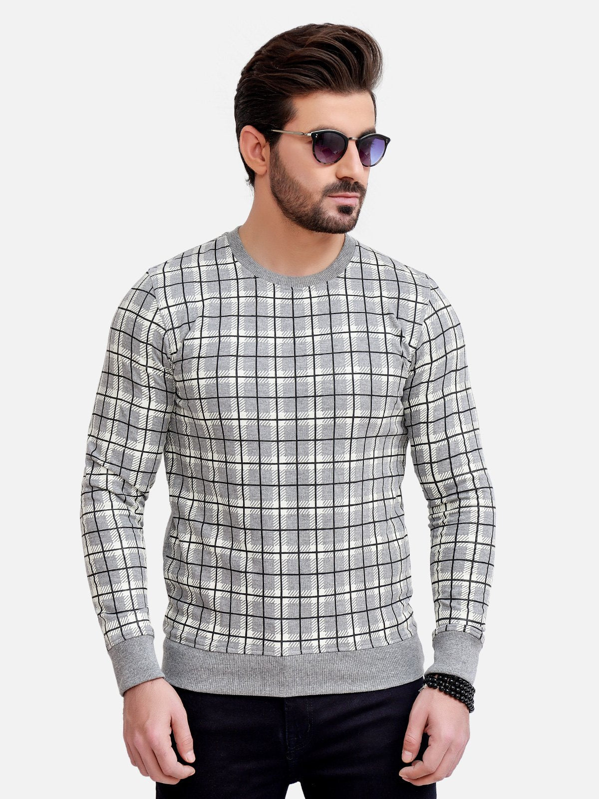 Edenrobe - Men's Grey SweatShirt - EMTSS20-003