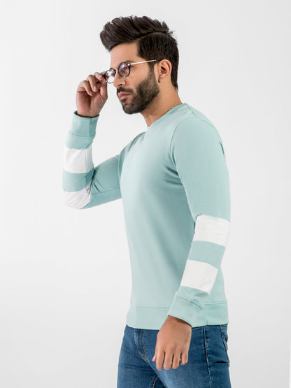 Edenrobe - Men's Light Aqua SweatShirt - EMTSS20-004