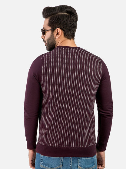 Edenrobe - Men's Plum SweatShirt - EMTSS20-006