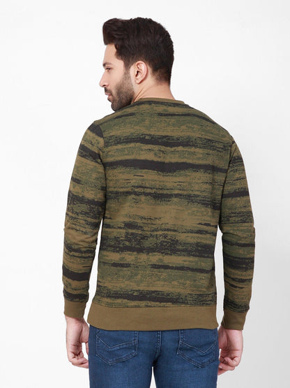Edenrobe - Men's Olive SweatShirt - EMTSS20-007