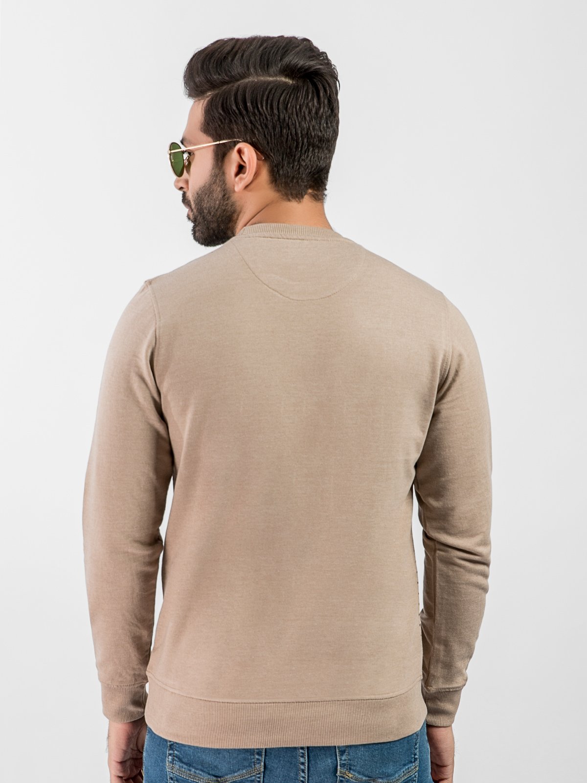 Edenrobe - Men's Light Brown SweatShirt - EMTSS20-008