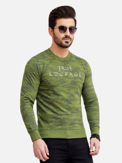 Edenrobe - Men's Olive SweatShirt - EMTSS20-009