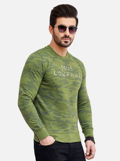 Edenrobe - Men's Olive SweatShirt - EMTSS20-009