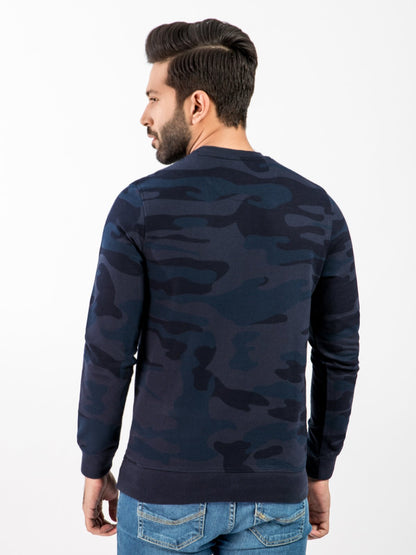 Edenrobe - Men's Navy Blue SweatShirt - EMTSS20-011