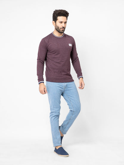 Edenrobe - Men's Plum SweatShirt - EMTSS20-013
