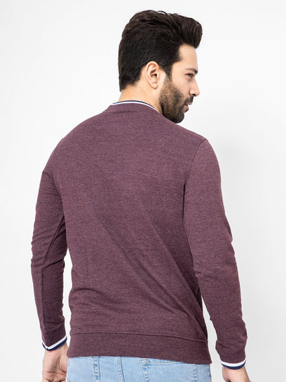 Edenrobe - Men's Plum SweatShirt - EMTSS20-013