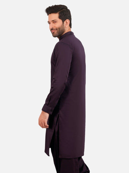 Edenrobe - Men's Plum Swish Collection - EMTKS20-056