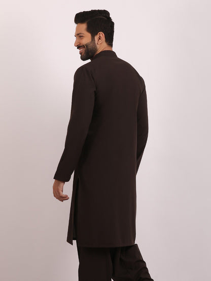 Edenrobe - Men's Dark Brown Swish Collection - EMTSW20S-9856