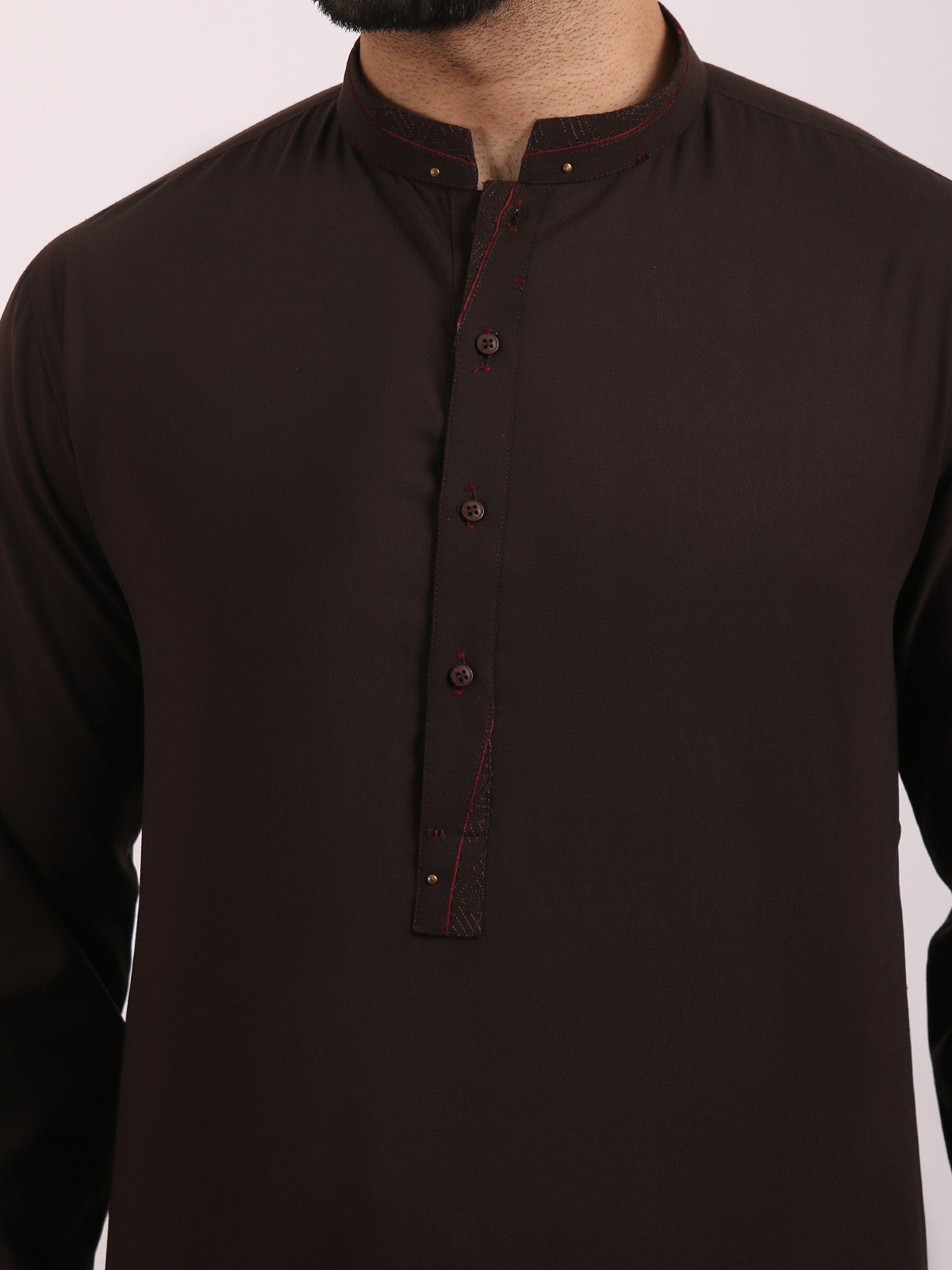 Edenrobe - Men's Dark Brown Swish Collection - EMTSW20S-9856