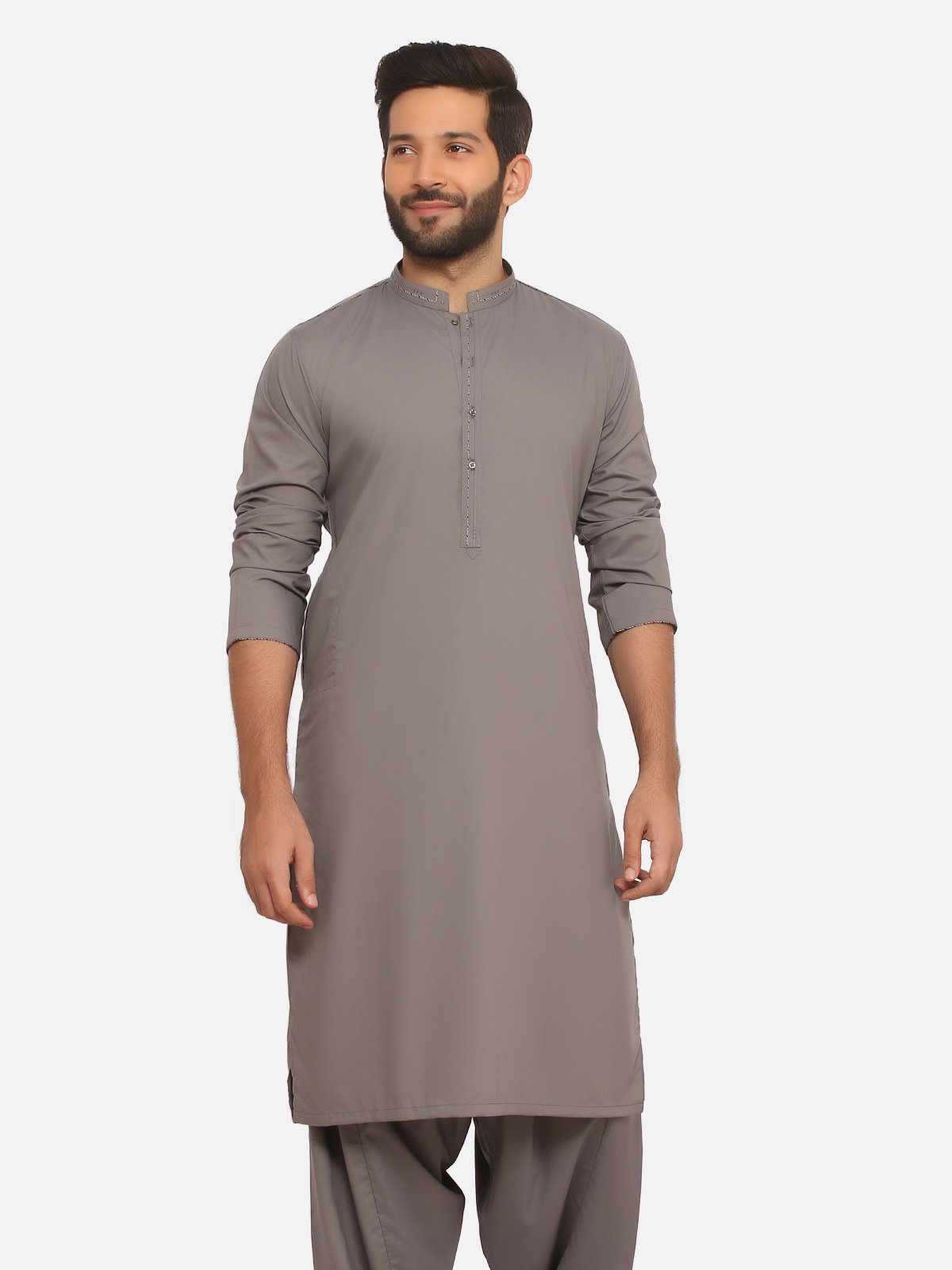 Edenrobe - Men's Grey Swish Collection - EMTSW20S-9878