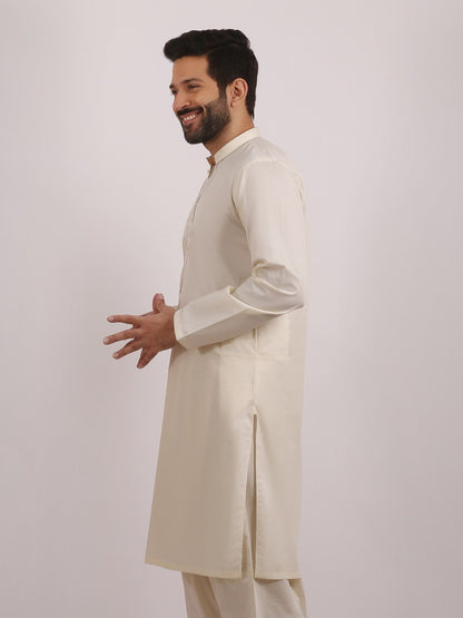 Edenrobe - Men's Cream Swish Collection - EMTSW20S-9883