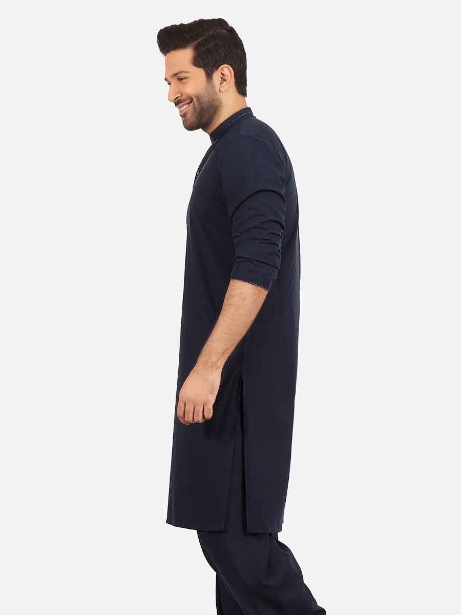 Edenrobe - Men's Navy Blue Swish Collection - EMTSW20S-9887