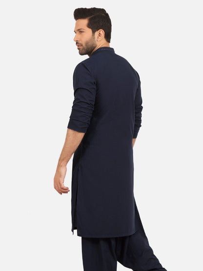 Edenrobe - Men's Navy Blue Swish Collection - EMTSW20S-9887