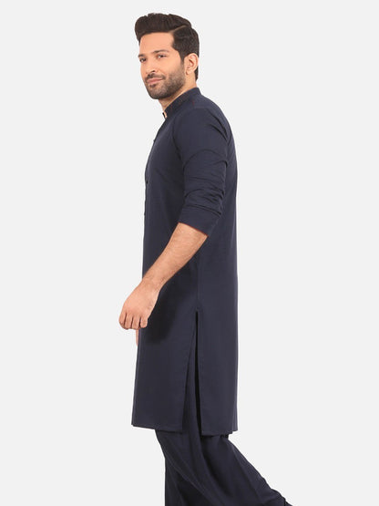 Edenrobe - Men's Navy Blue Swish Collection - EMTSW20S-9897