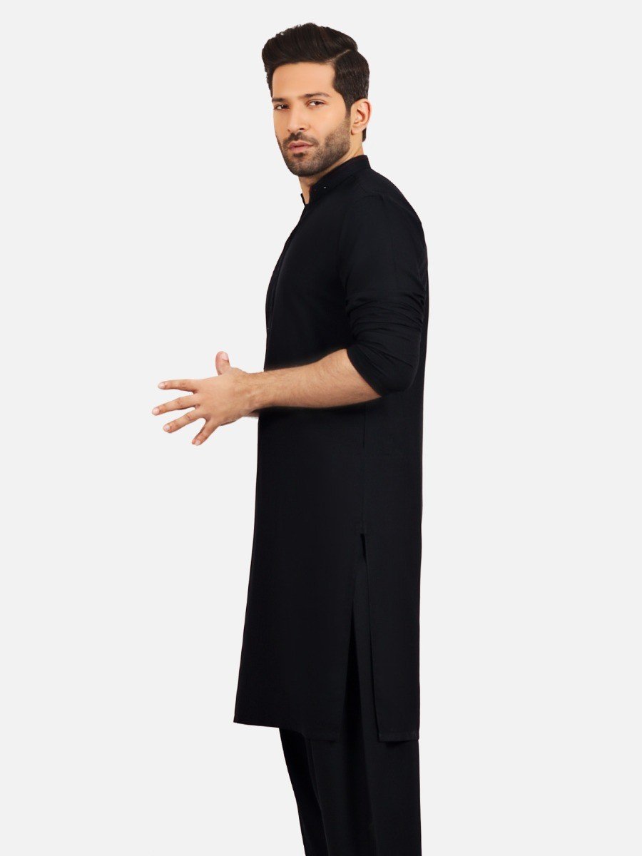 Edenrobe - Men's Black Swish Collection - EMTSW20S-9898