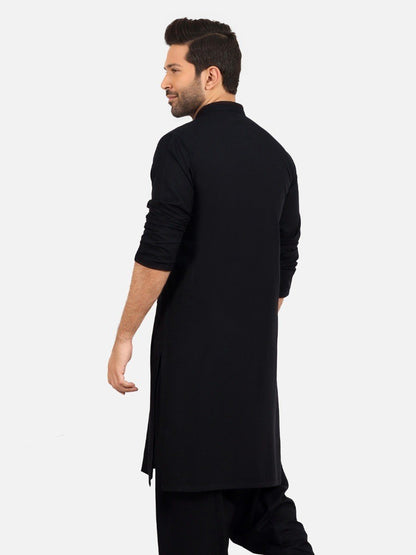 Edenrobe - Men's Black Swish Collection - EMTSW20S-9898