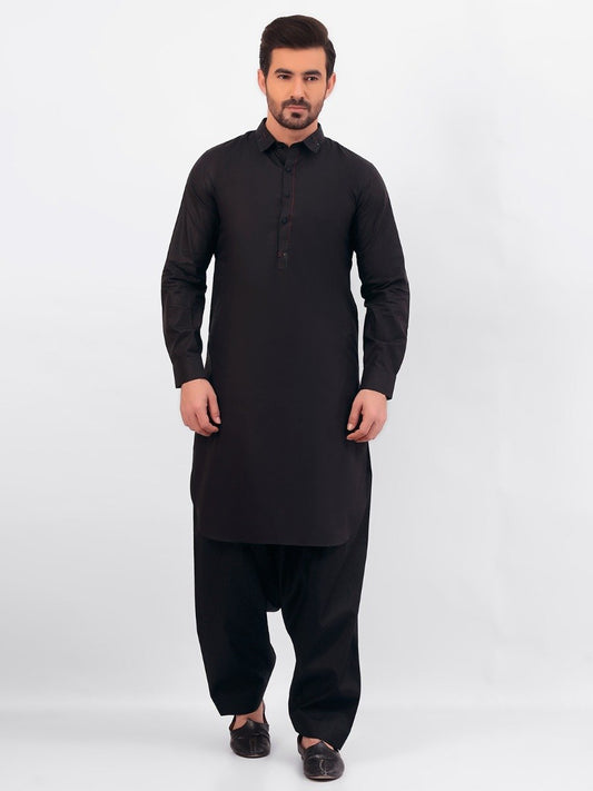 Edenrobe - Men's Black Swish Collection - EMTSW20S-99007