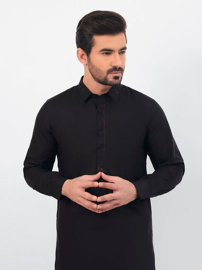 Edenrobe - Men's Black Swish Collection - EMTSW20S-99007