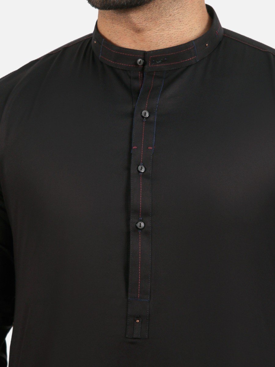 Edenrobe - Men's Black Swish Collection - EMTSW20S-99014