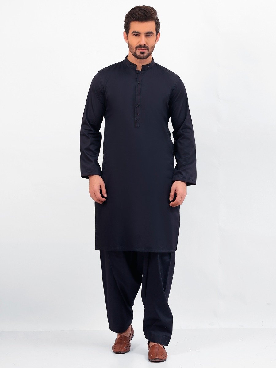 Edenrobe - Men's Navy Blue Swish Collection - EMTSW20S-99015