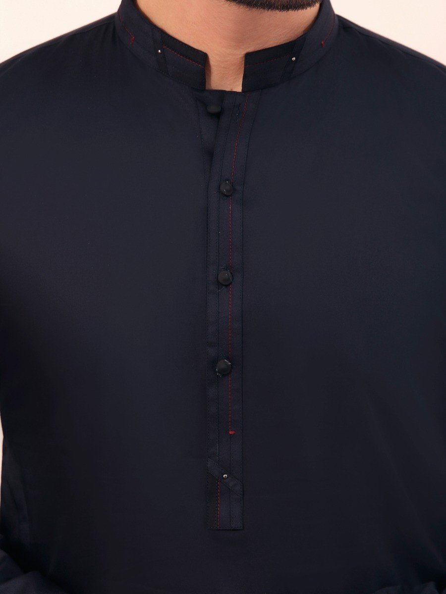 Edenrobe - Men's Navy Blue Swish Collection - EMTSW20S-99015