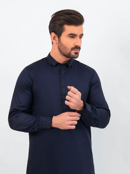 Edenrobe - Men's Navy Blue Swish Collection - EMTSW20S-99020
