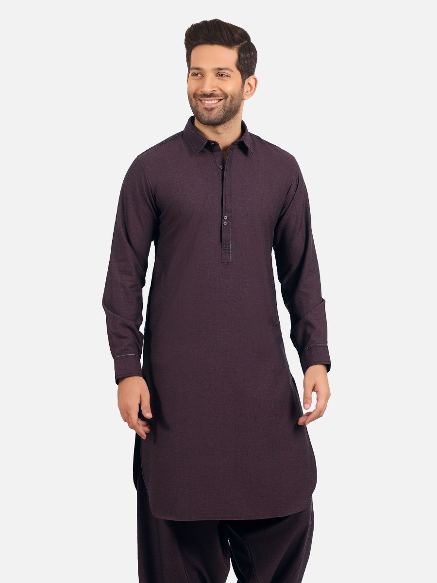 Edenrobe - Men's Burgundy Swish Collection - EMTSW20W-99004