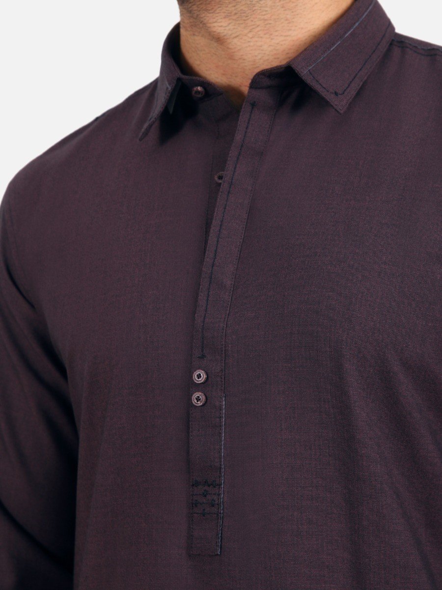 Edenrobe - Men's Burgundy Swish Collection - EMTSW20W-99004