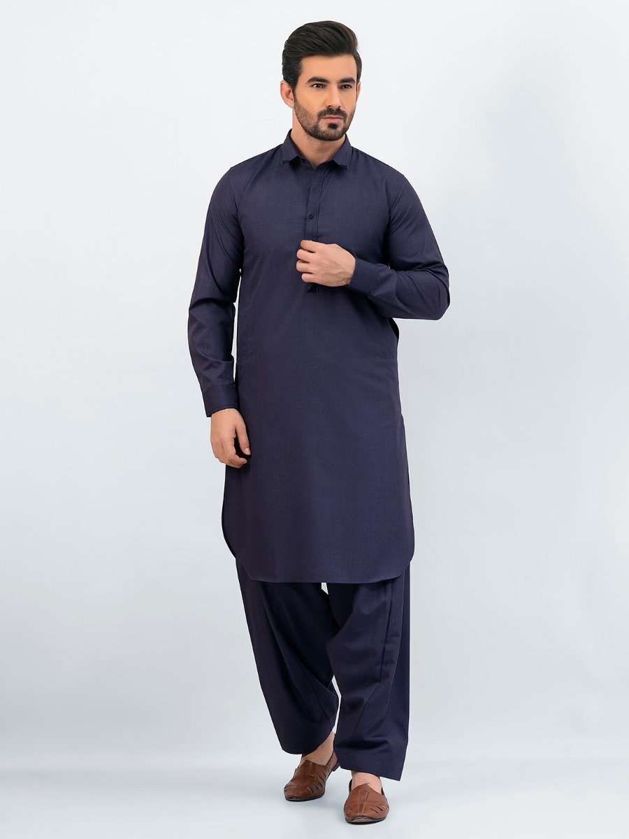 Edenrobe - Men's Blue Swish Collection - EMTSW20W-99018