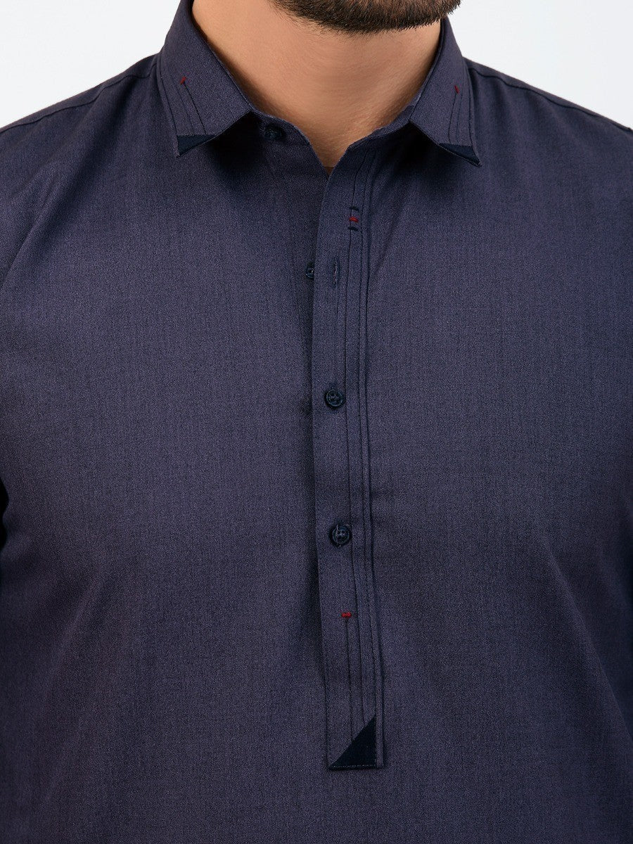 Edenrobe - Men's Blue Swish Collection - EMTSW20W-99018