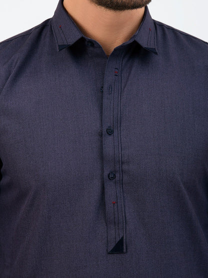 Edenrobe - Men's Blue Swish Collection - EMTSW20W-99018