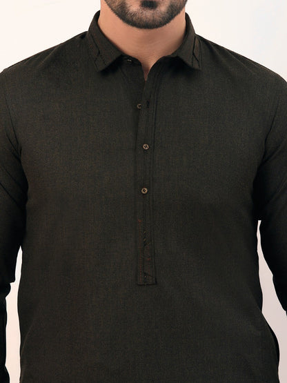 Edenrobe - Men's Moss Green Swish Collection - EMTSW20W-99019