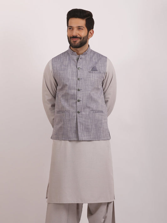 Edenrobe - Men's Light Purple Waist Coat - EMTWC20-35714