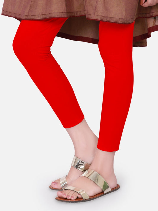 Edenrobe - Women's Red Basic Tights - EWBT20-76246