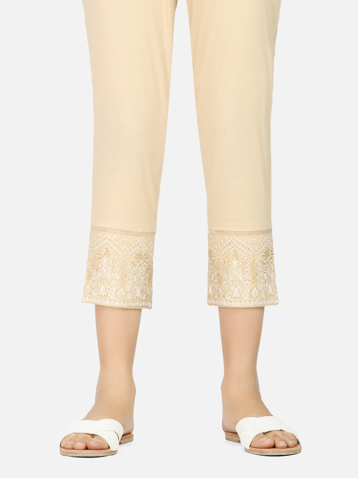 Edenrobe - Women's Beige Trouser - EWBE20-76223