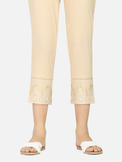 Edenrobe - Women's Beige Trouser - EWBE20-76223