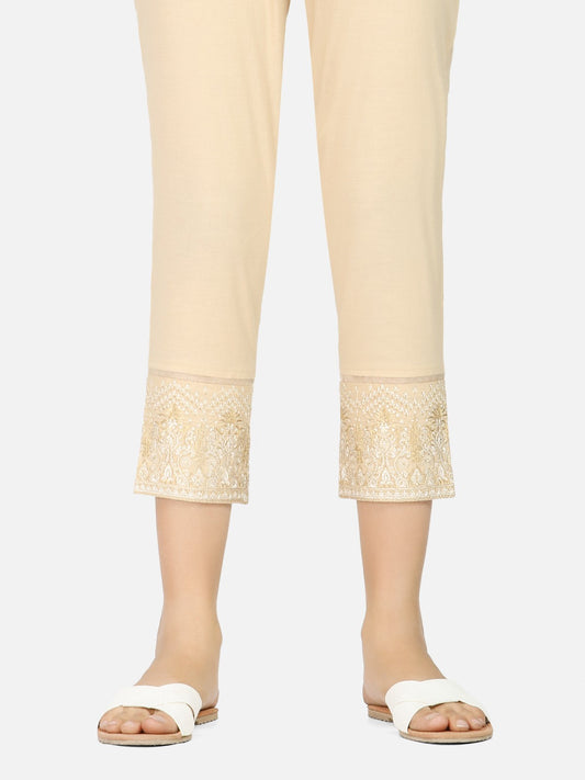 Edenrobe - Women's Beige Trouser - EWBE20-76223