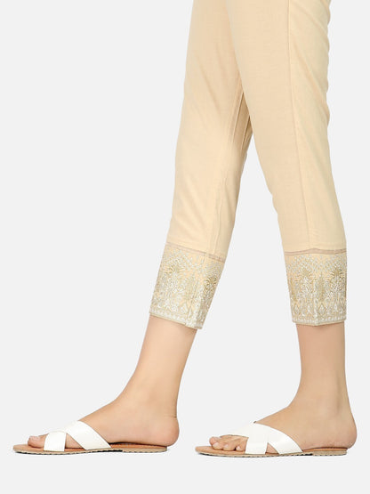 Edenrobe - Women's Beige Trouser - EWBE20-76223