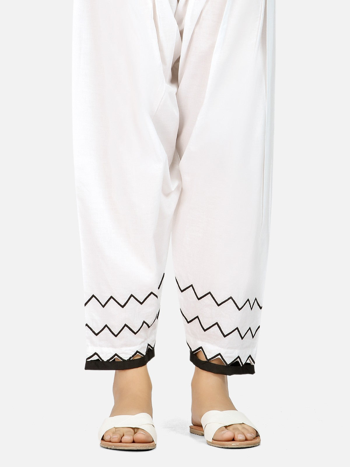 Edenrobe - Women's White Trouser - EWBE20-76274