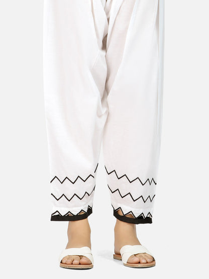 Edenrobe - Women's White Trouser - EWBE20-76274