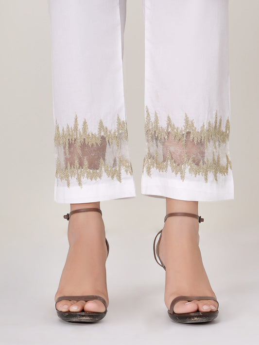 Edenrobe - Women's White Trouser - EWBE20-76277