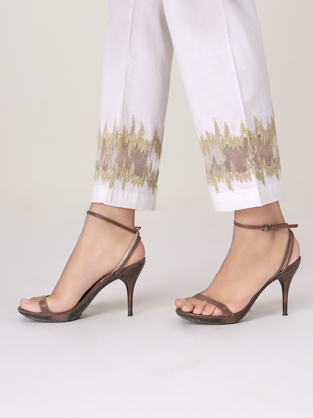 Edenrobe - Women's White Trouser - EWBE20-76277