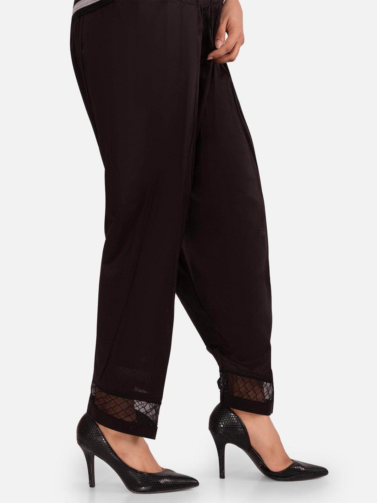 Edenrobe - Women's Black Trouser - EWBP20-76214