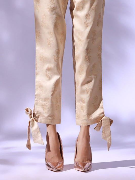 Edenrobe - Women's Beige Trouser - EWBP20-76278