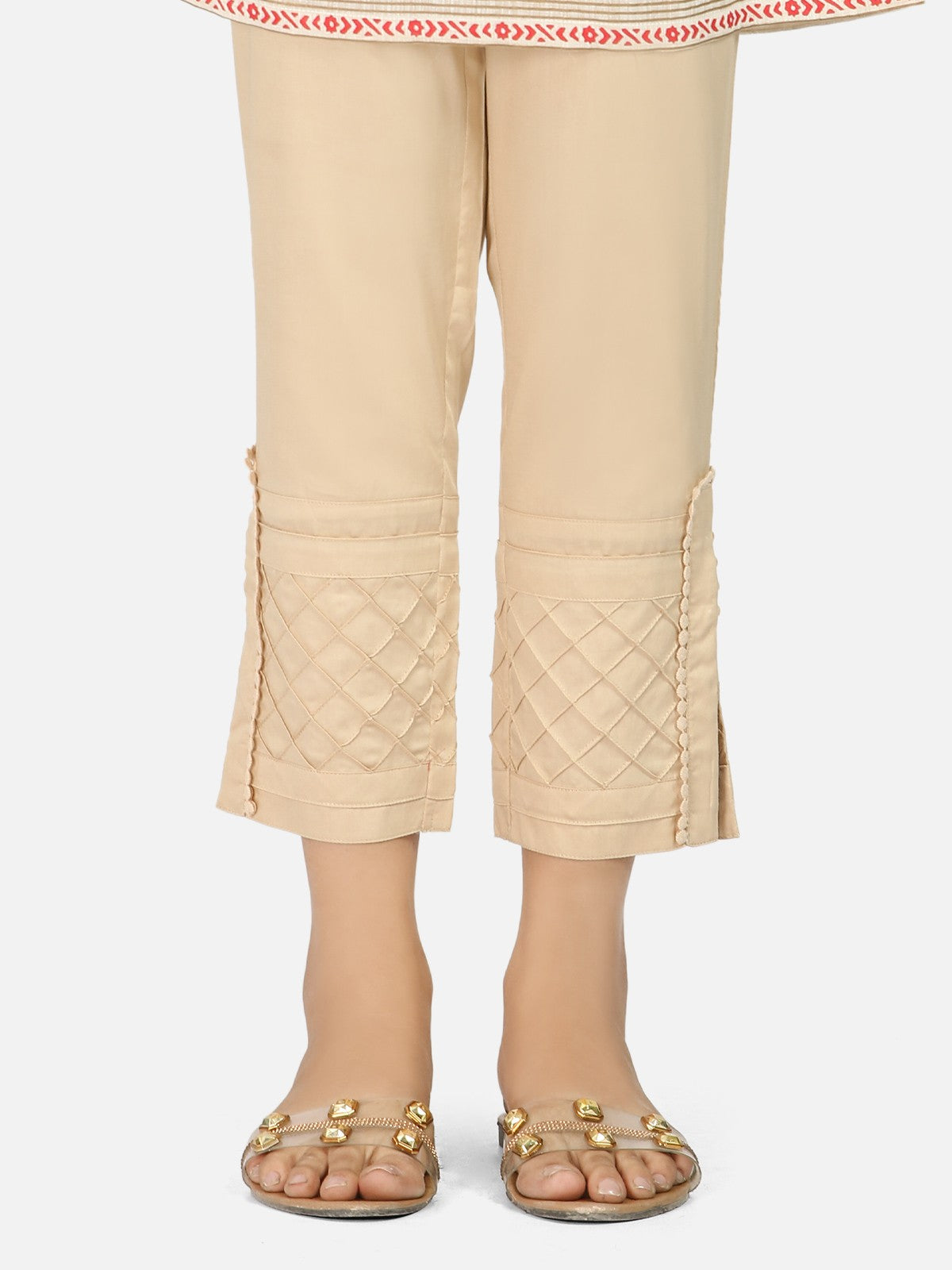Edenrobe - Women's Beige Trouser - EWBP20-76282
