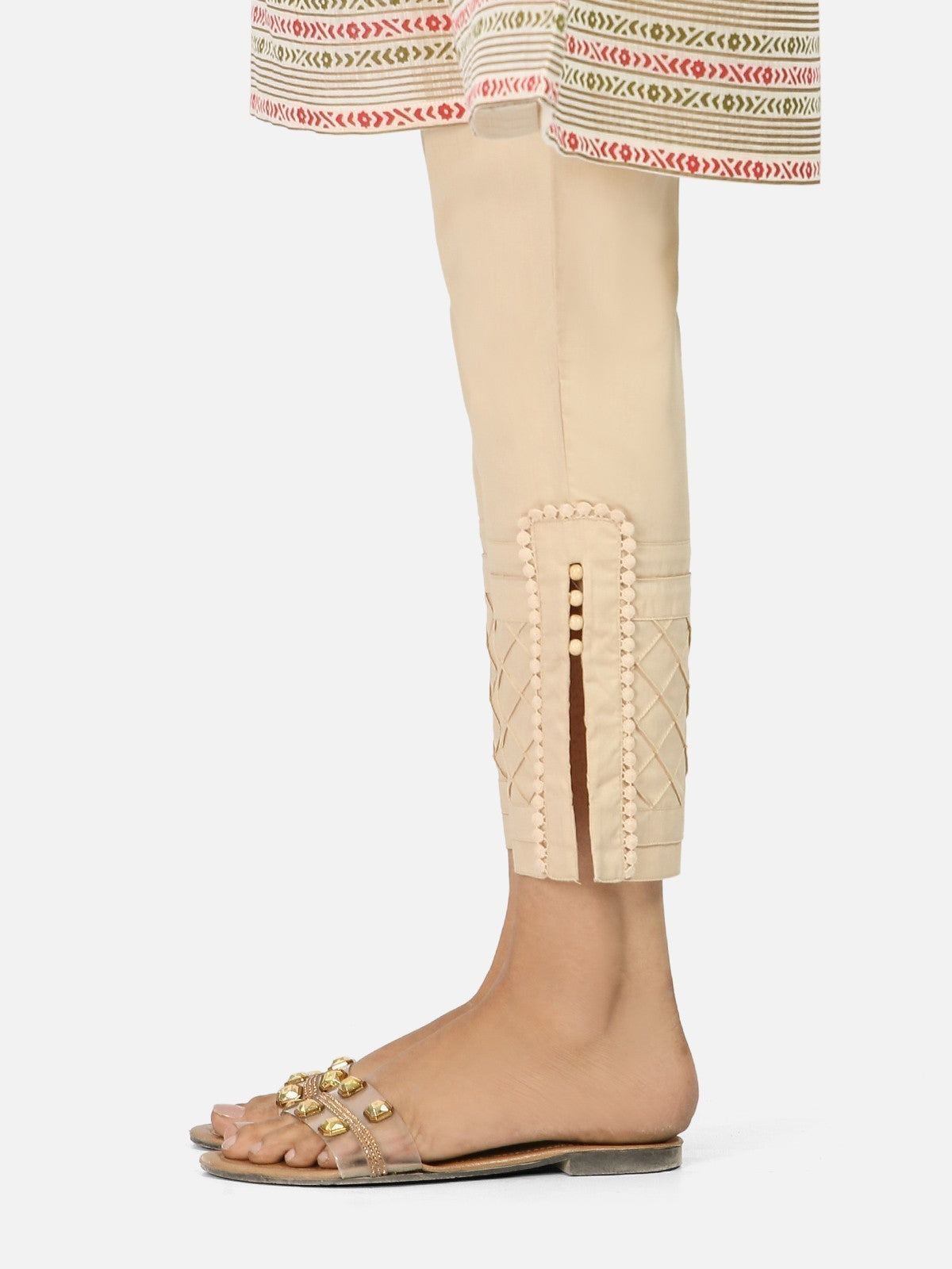 Edenrobe - Women's Beige Trouser - EWBP20-76282