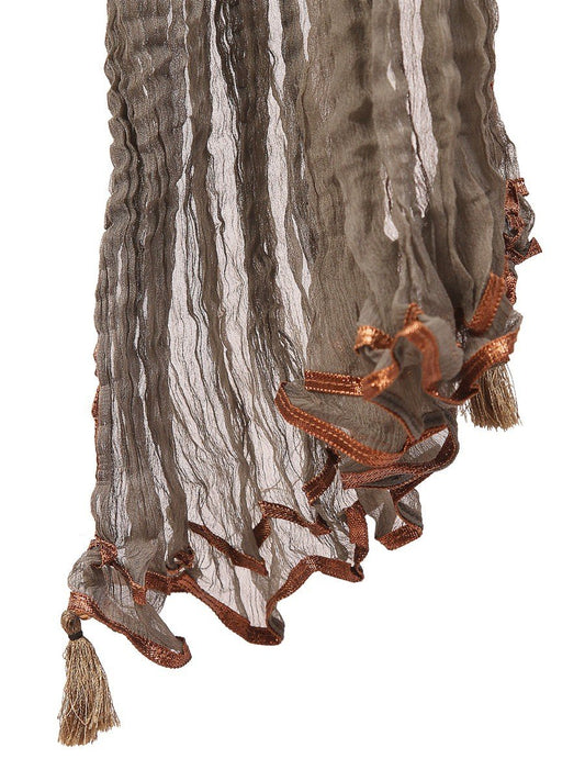Edenrobe - Women's Dark Sage Dupatta - EAWD20-002