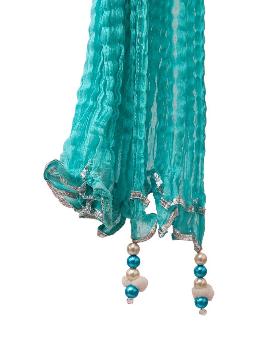Edenrobe - Women's Aqua Dupatta - EAWD20-005