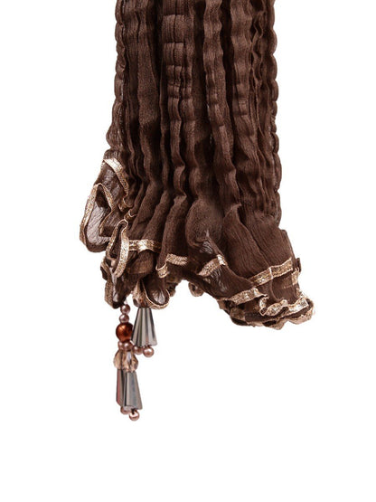 Edenrobe - Women's Grey Dupatta - EAWD20-014