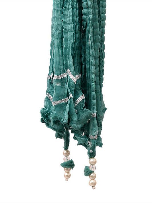 Edenrobe - Women's Sage Green Dupatta - EAWD20-023